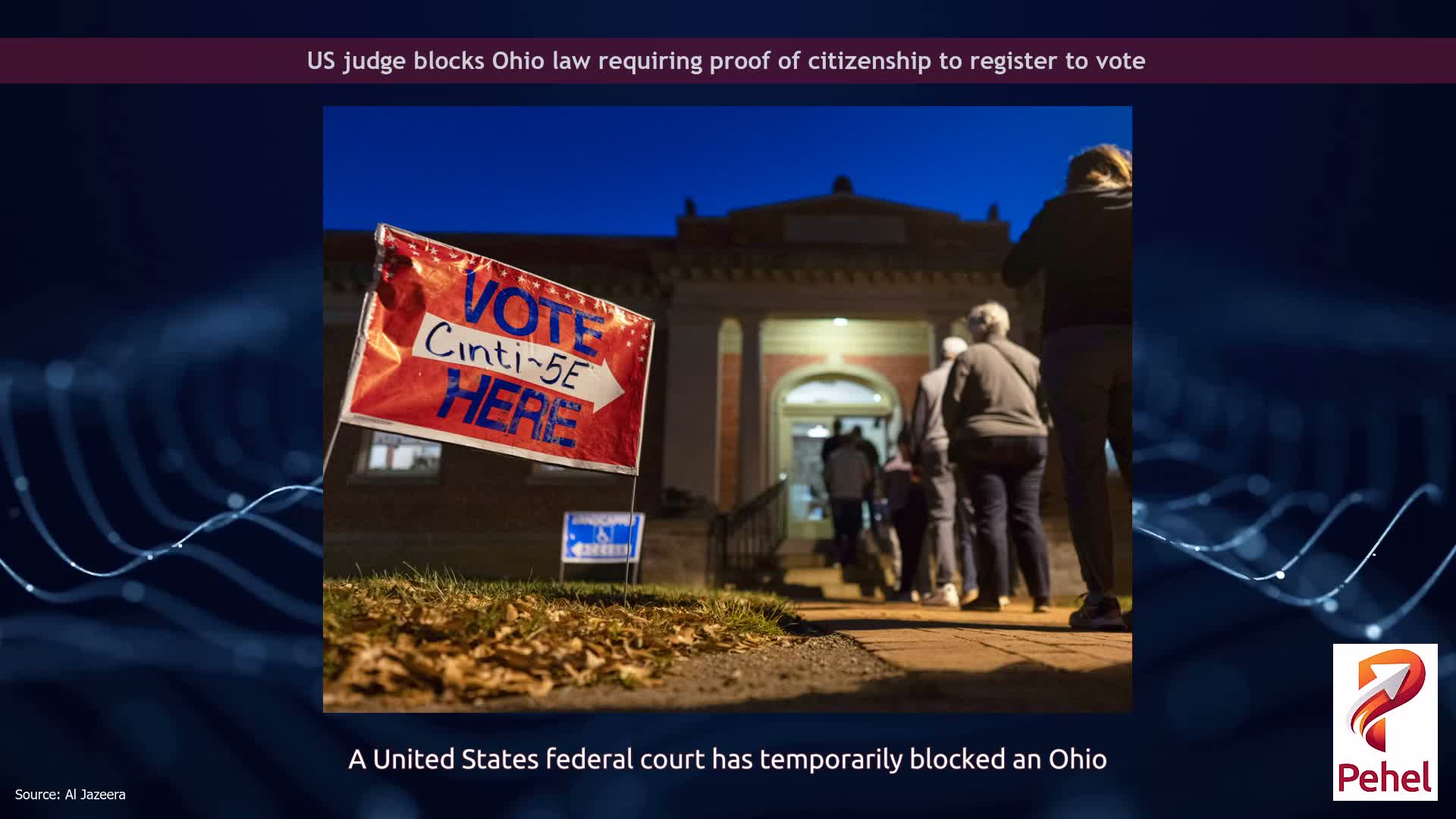 US judge blocks Ohio law requiring proof of citizenship to register to vote