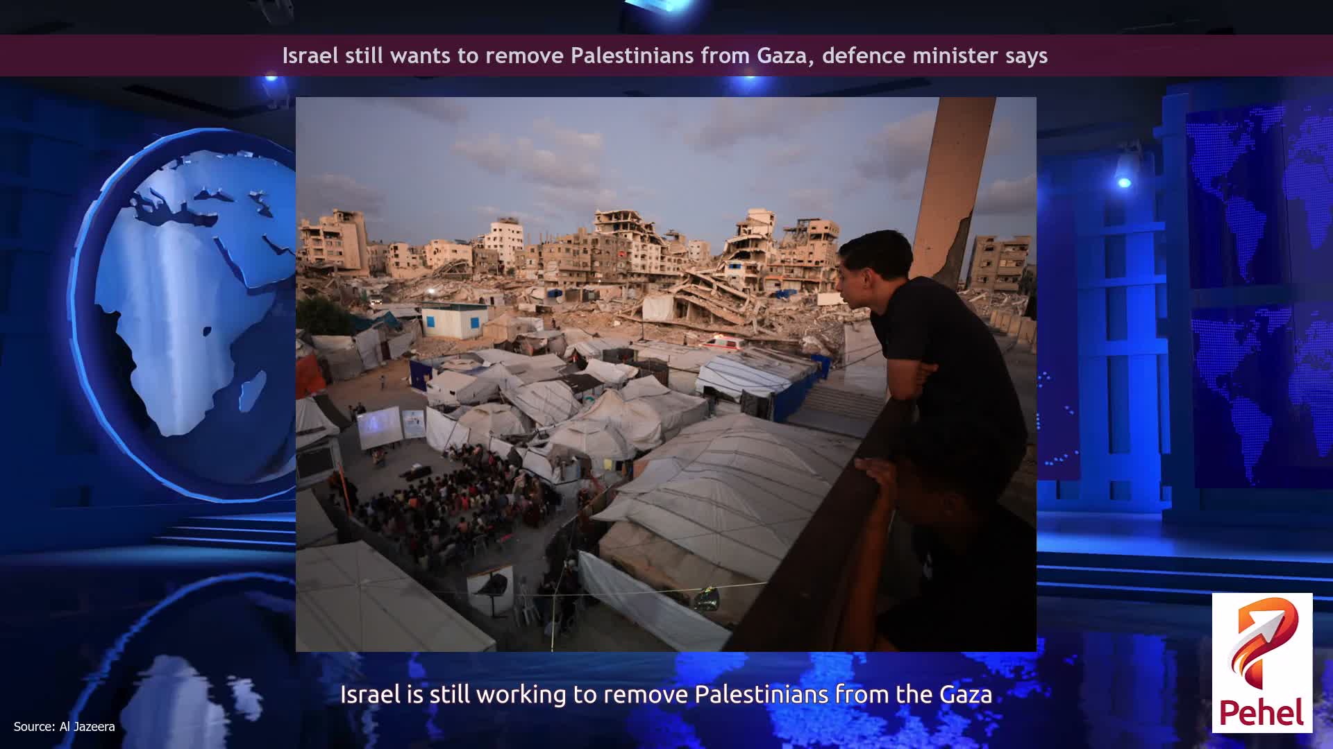 Israel still wants to remove Palestinians from Gaza, defence minister says