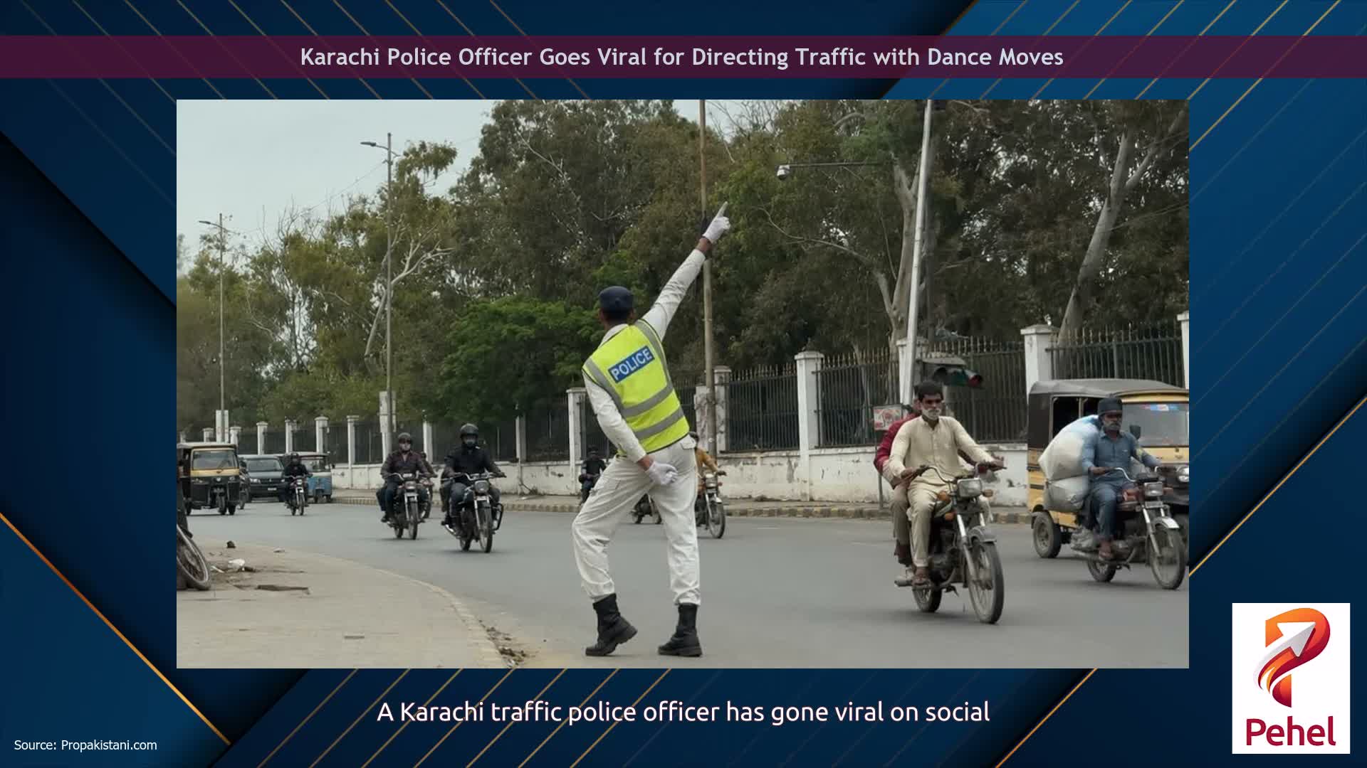 Karachi Police Officer Goes Viral for Directing Traffic with Dance Moves