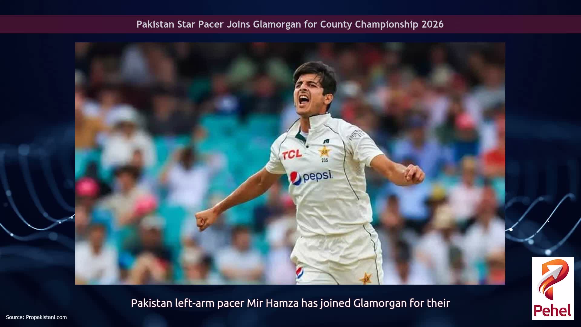 Pakistan Star Pacer Joins Glamorgan for County Championship 2026
