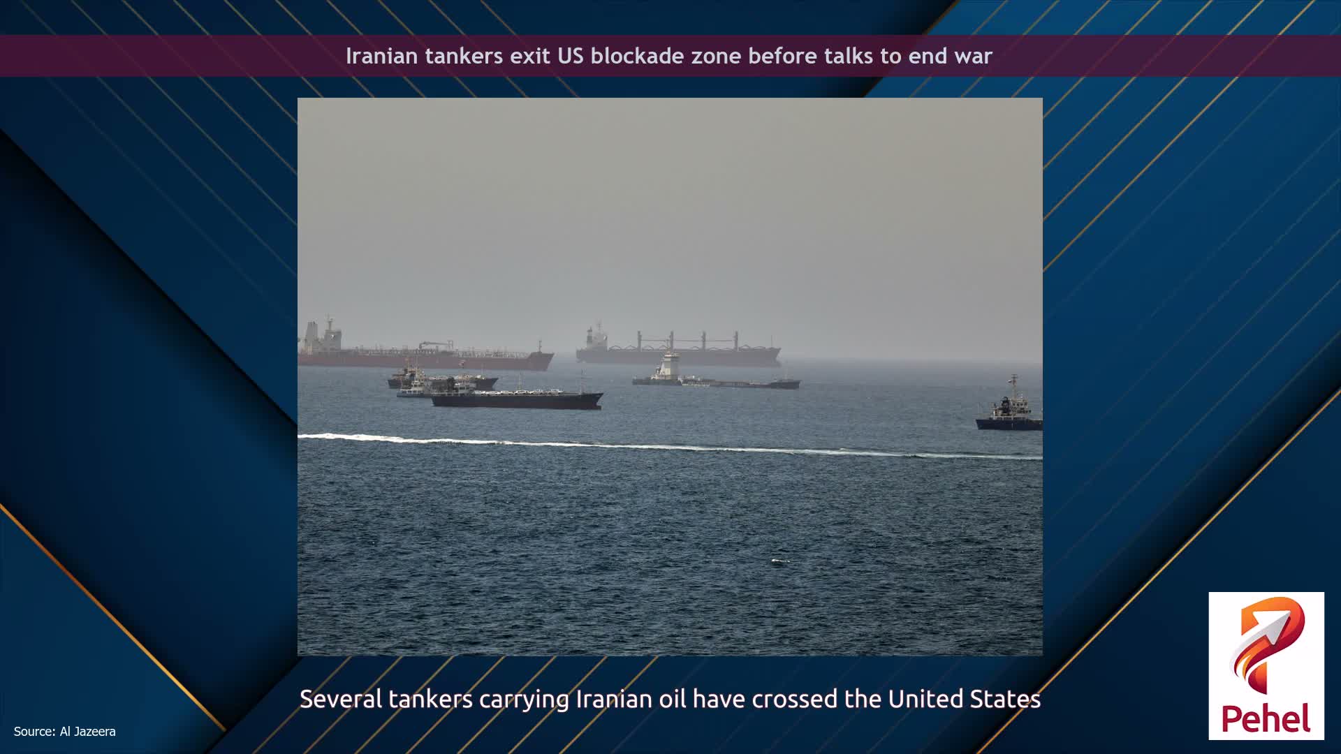 Iranian tankers exit US blockade zone before talks to end war