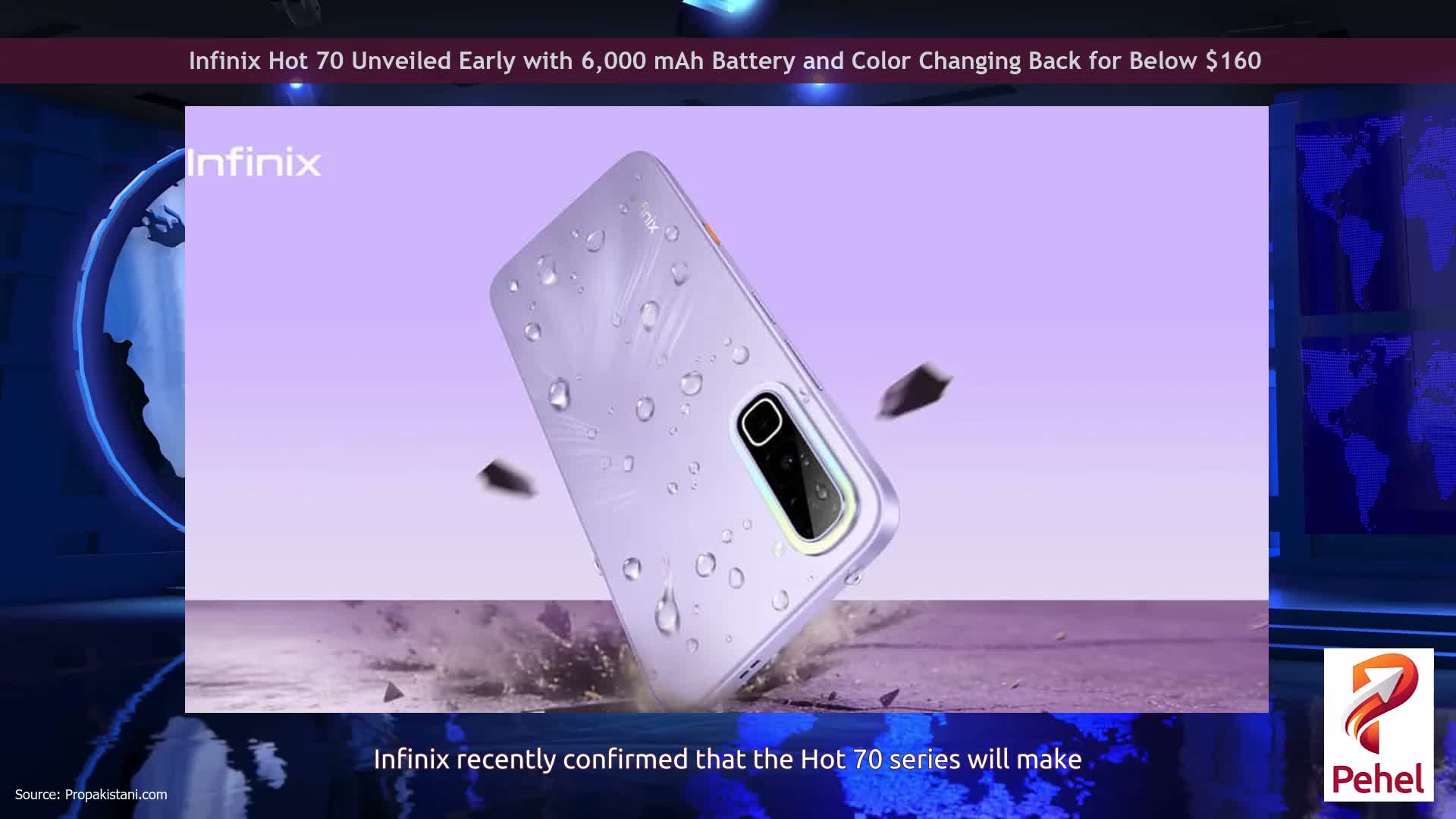 Infinix Hot 70 Unveiled Early with 6,000 mAh Battery and Color Changing Back for Below $160