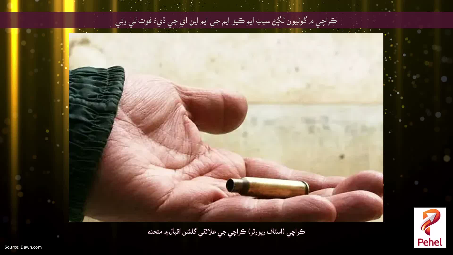 ڪراچي ۾ گوليون لڳڻ سبب ايم ڪيو ايم جي ايم اين اي جي ڌيءَ فوت ٿي وئي