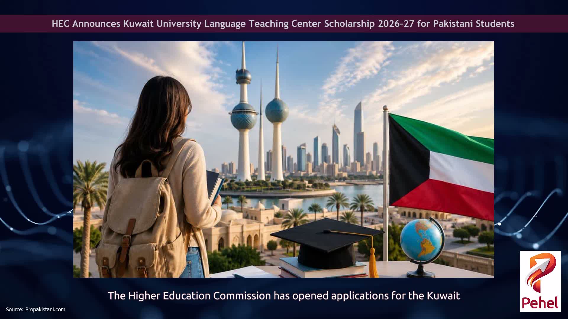 HEC Announces Kuwait University Language Teaching Center Scholarship 2026–27 for Pakistani Students
