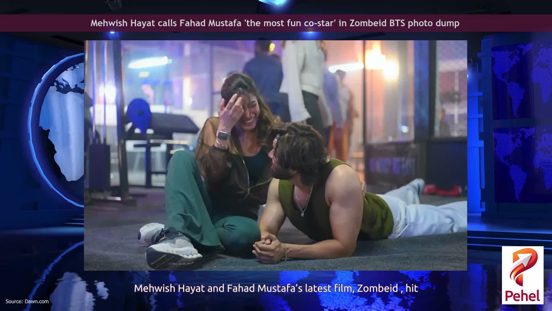 Mehwish Hayat calls Fahad Mustafa 'the most fun co-star' in Zombeid BTS photo dump