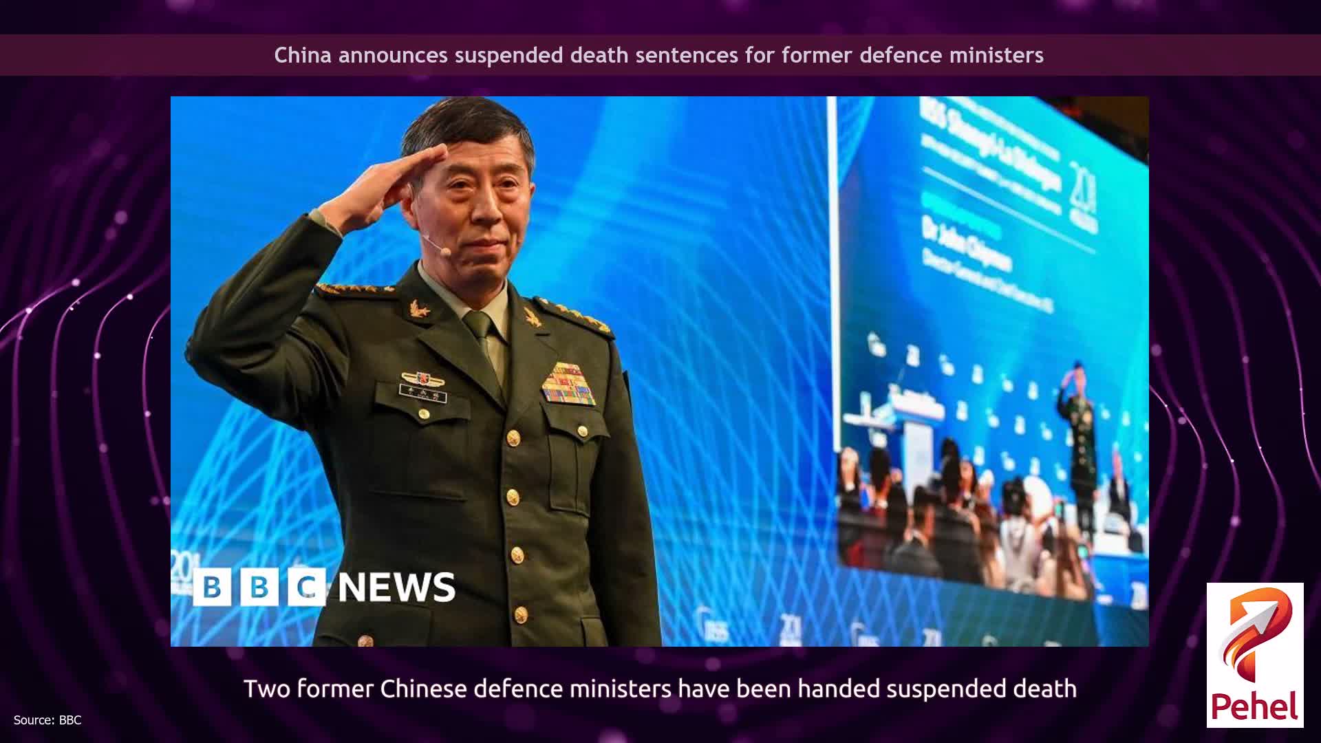 China announces suspended death sentences for former defence ministers