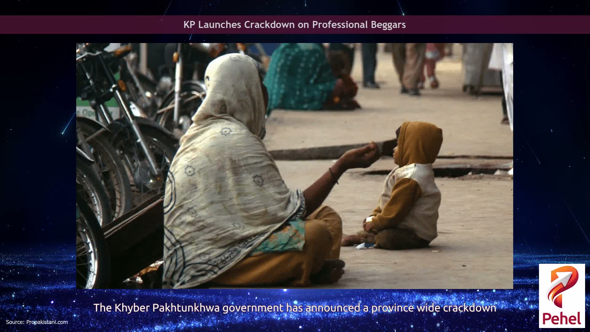 KP Launches Crackdown on Professional Beggars