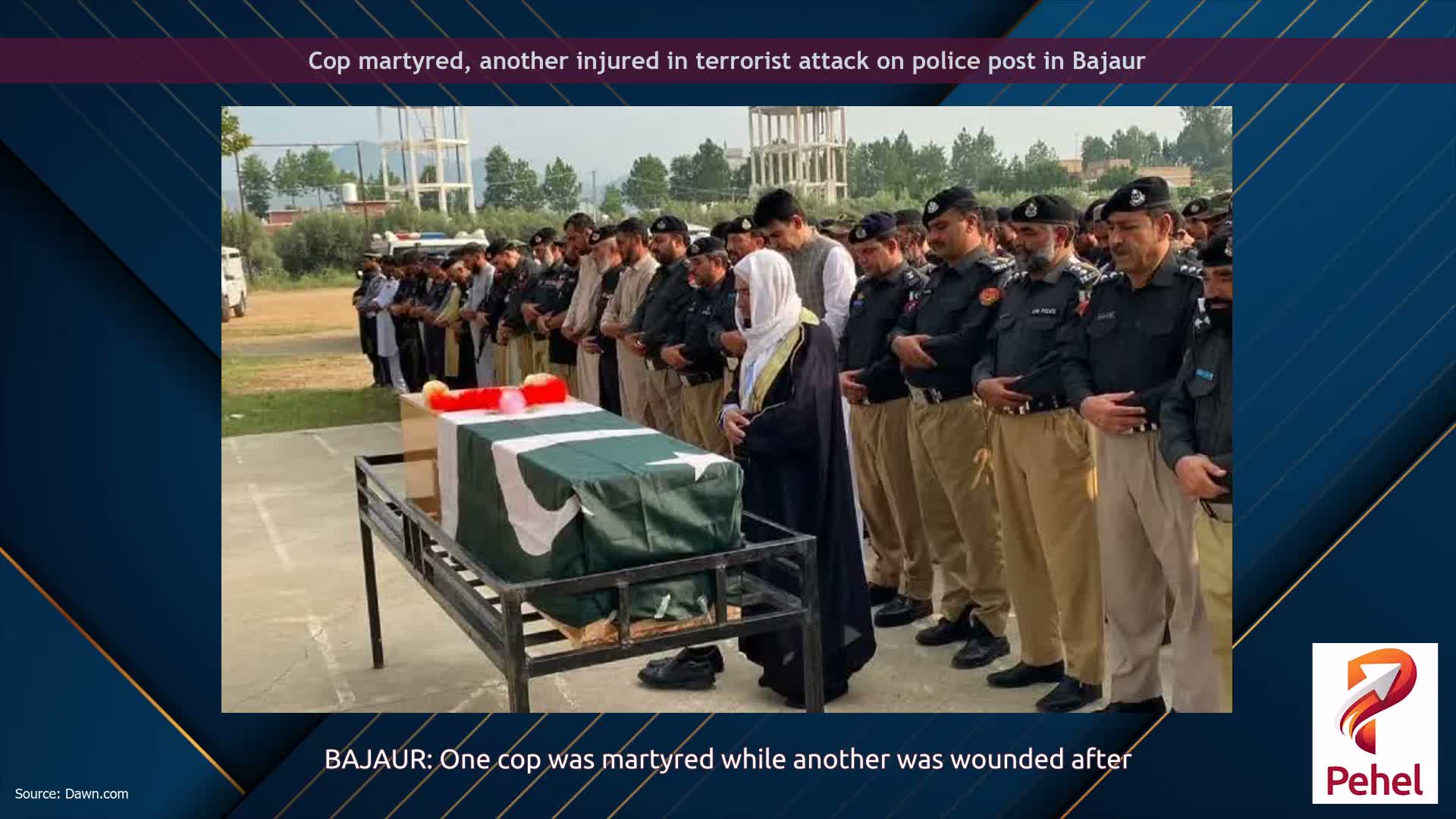 Cop martyred, another injured in terrorist attack on police post in Bajaur