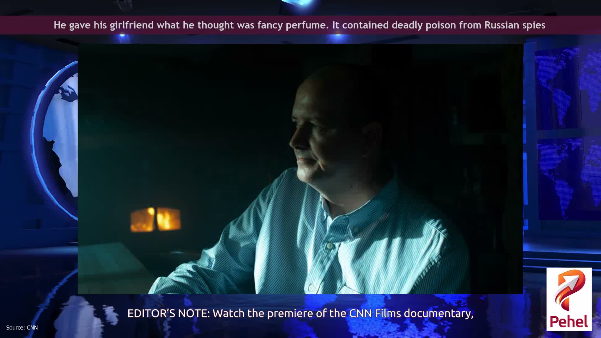 He gave his girlfriend what he thought was fancy perfume. It contained deadly poison from Russian spies