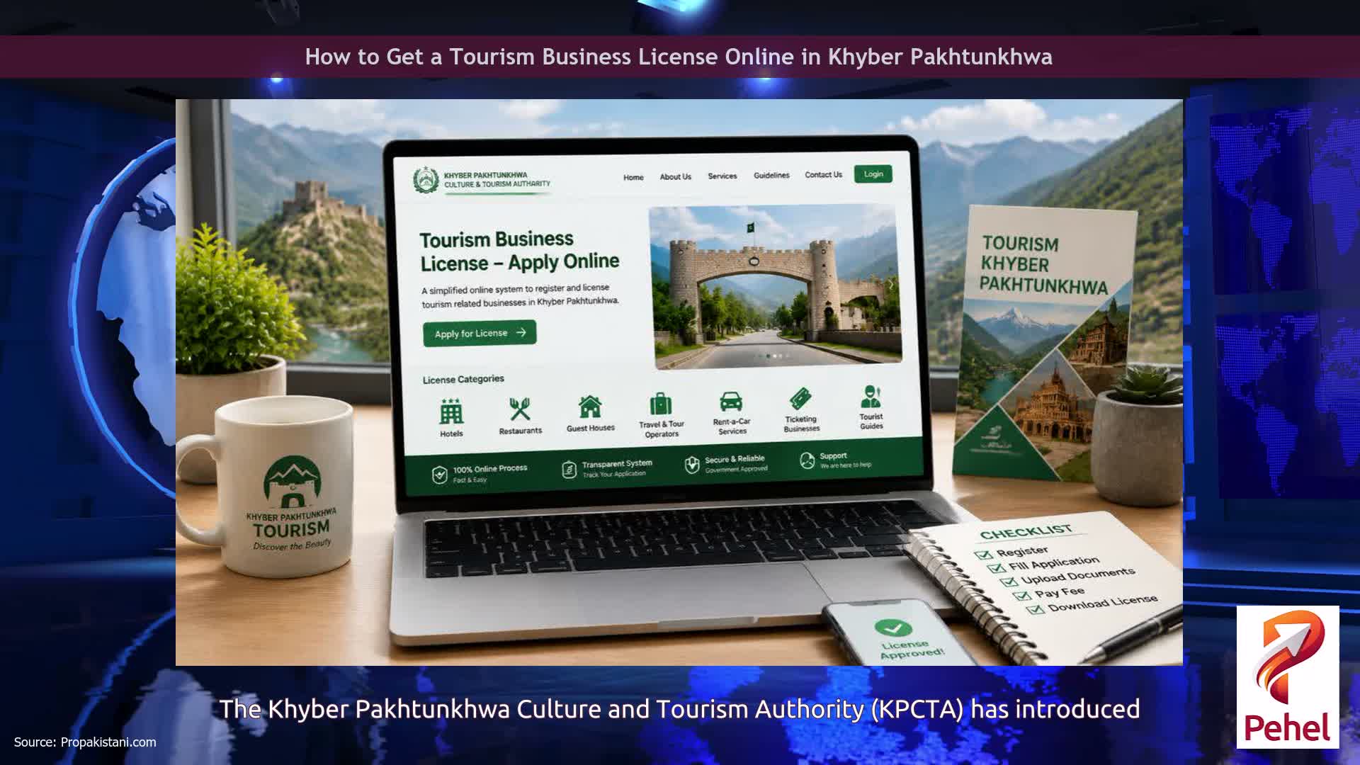 How to Get a Tourism Business License Online in Khyber Pakhtunkhwa
