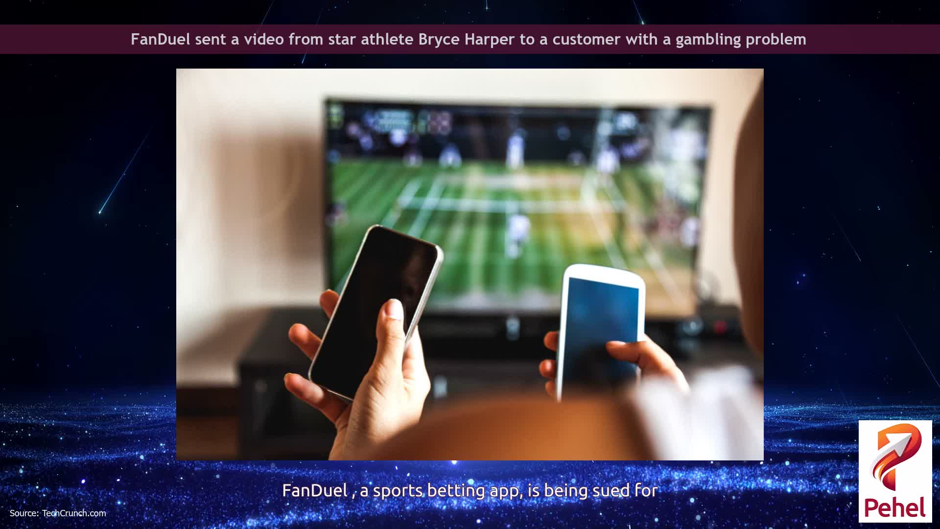 FanDuel sent a video from star athlete Bryce Harper to a customer with a gambling problem