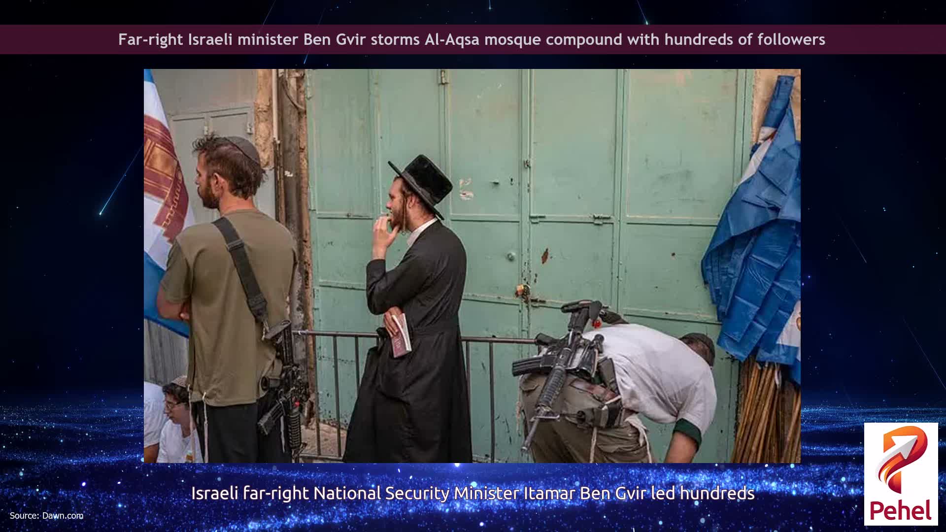 Far-right Israeli minister Ben Gvir storms Al-Aqsa mosque compound with hundreds of followers