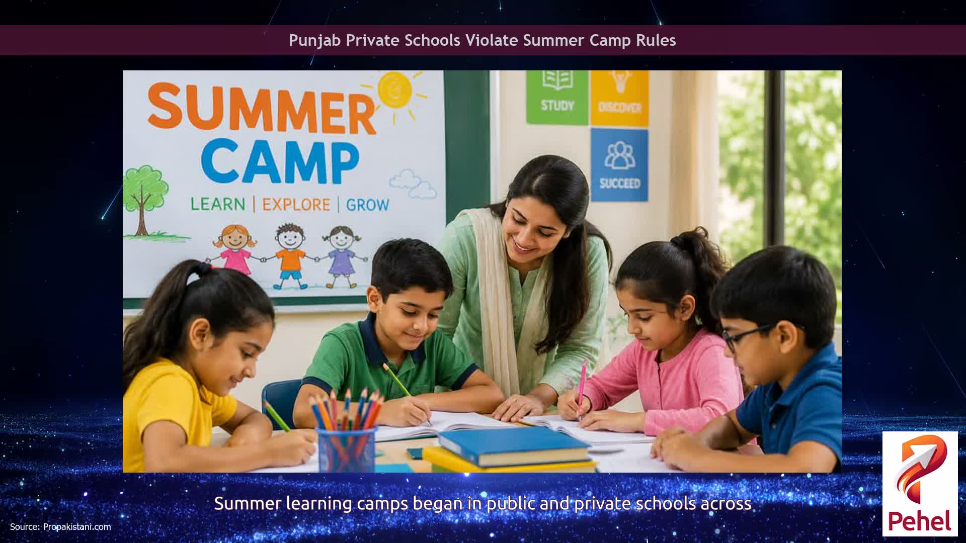 Punjab Private Schools Violate Summer Camp Rules