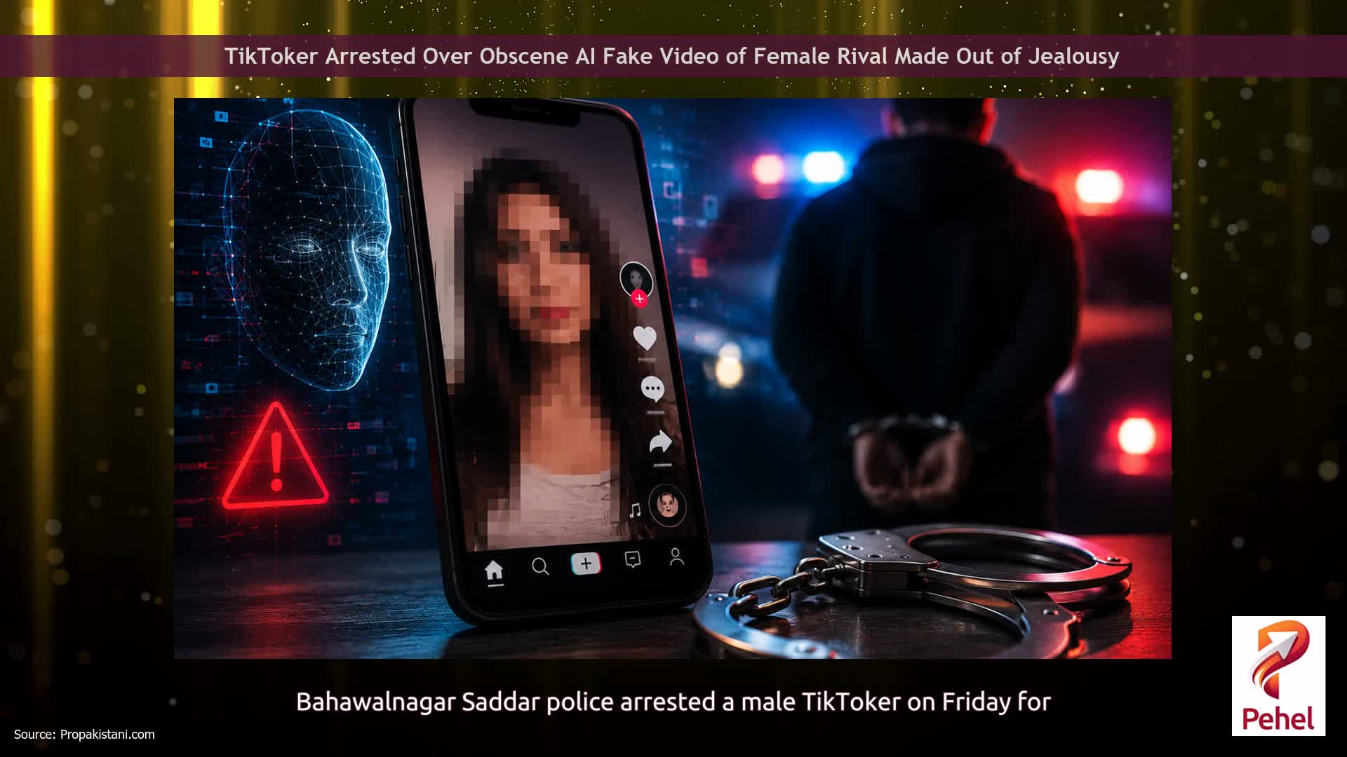 TikToker Arrested Over Obscene AI Fake Video of Female Rival Made Out of Jealousy