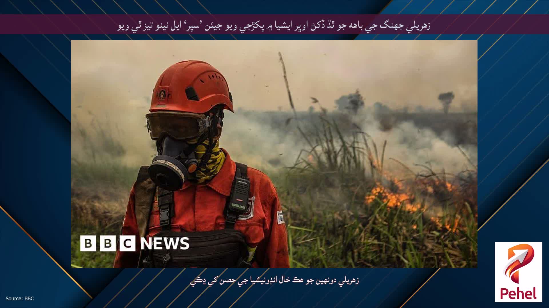 زهريلي جهنگ جي باهه جو ٿڌ ڏکڻ اوڀر ايشيا ۾ پکڙجي ويو جيئن ’سپر‘ ايل نينو تيز ٿي ويو