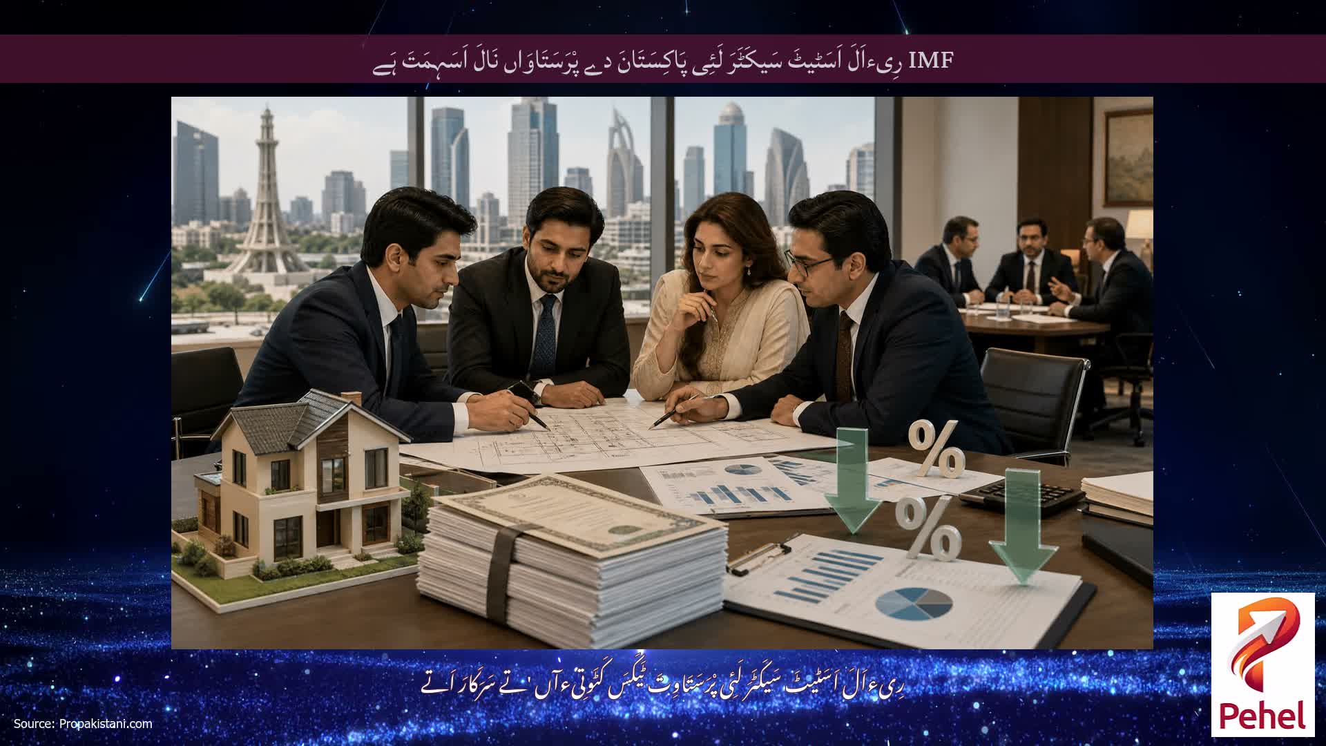 IMF رِیءاَلَ اَسَٹیٹَ سَیکَٹَرَ لَئِی پَاکِسَتَانَ دے پْرَسَتَاوَاں نَالَ اَسَہِمَتَ ہَے