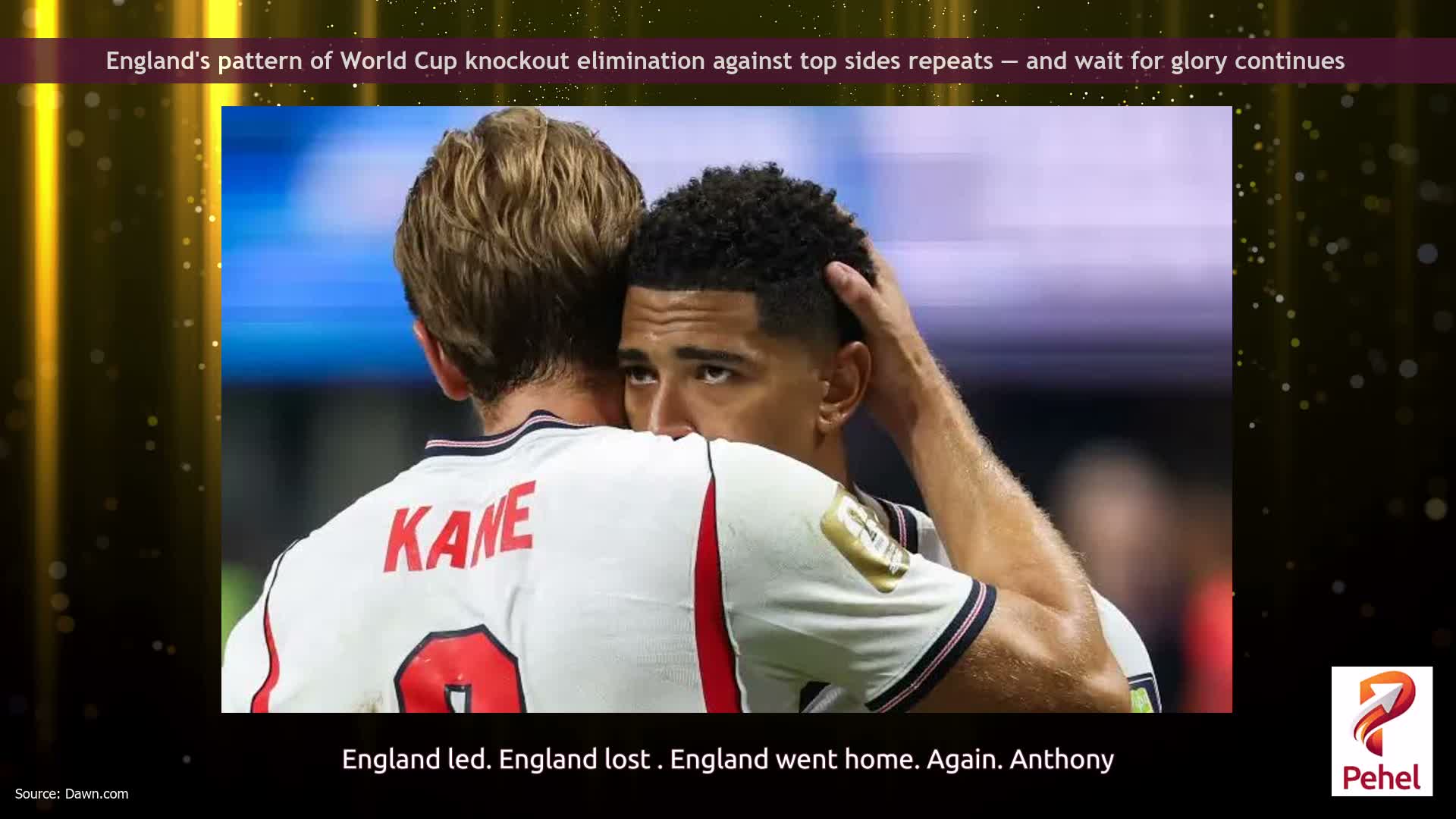 England's pattern of World Cup knockout elimination against top sides repeats — and wait for glory continues