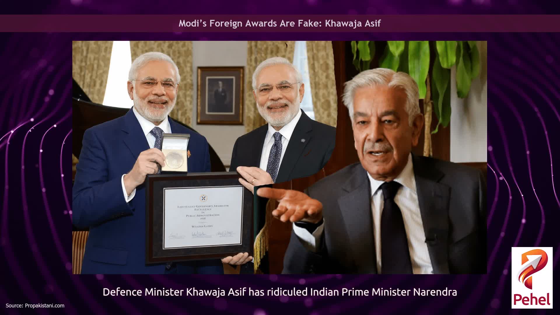 Modi’s Foreign Awards Are Fake: Khawaja Asif