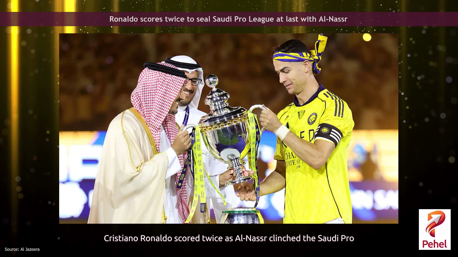 Ronaldo scores twice to seal Saudi Pro League at last with Al-Nassr