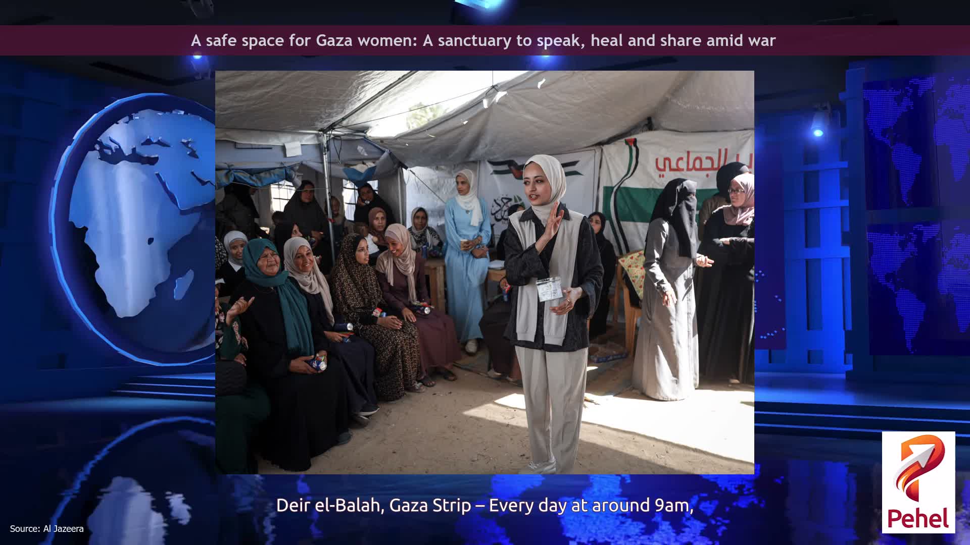 A safe space for Gaza women: A sanctuary to speak, heal and share amid war