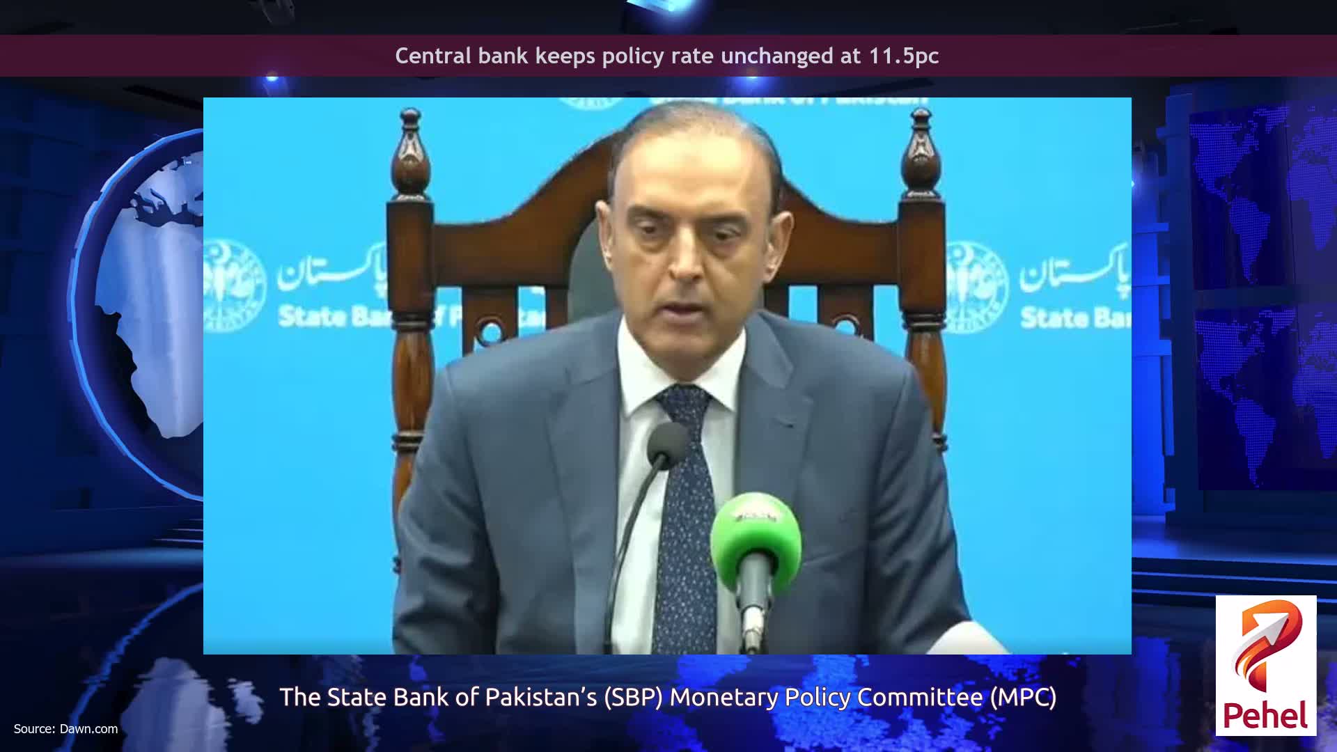 Central bank keeps policy rate unchanged at 11.5pc