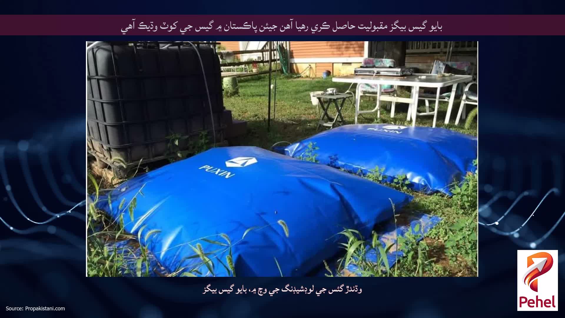 بايو گيس بيگز مقبوليت حاصل ڪري رهيا آهن جيئن پاڪستان ۾ گيس جي کوٽ وڌيڪ آهي