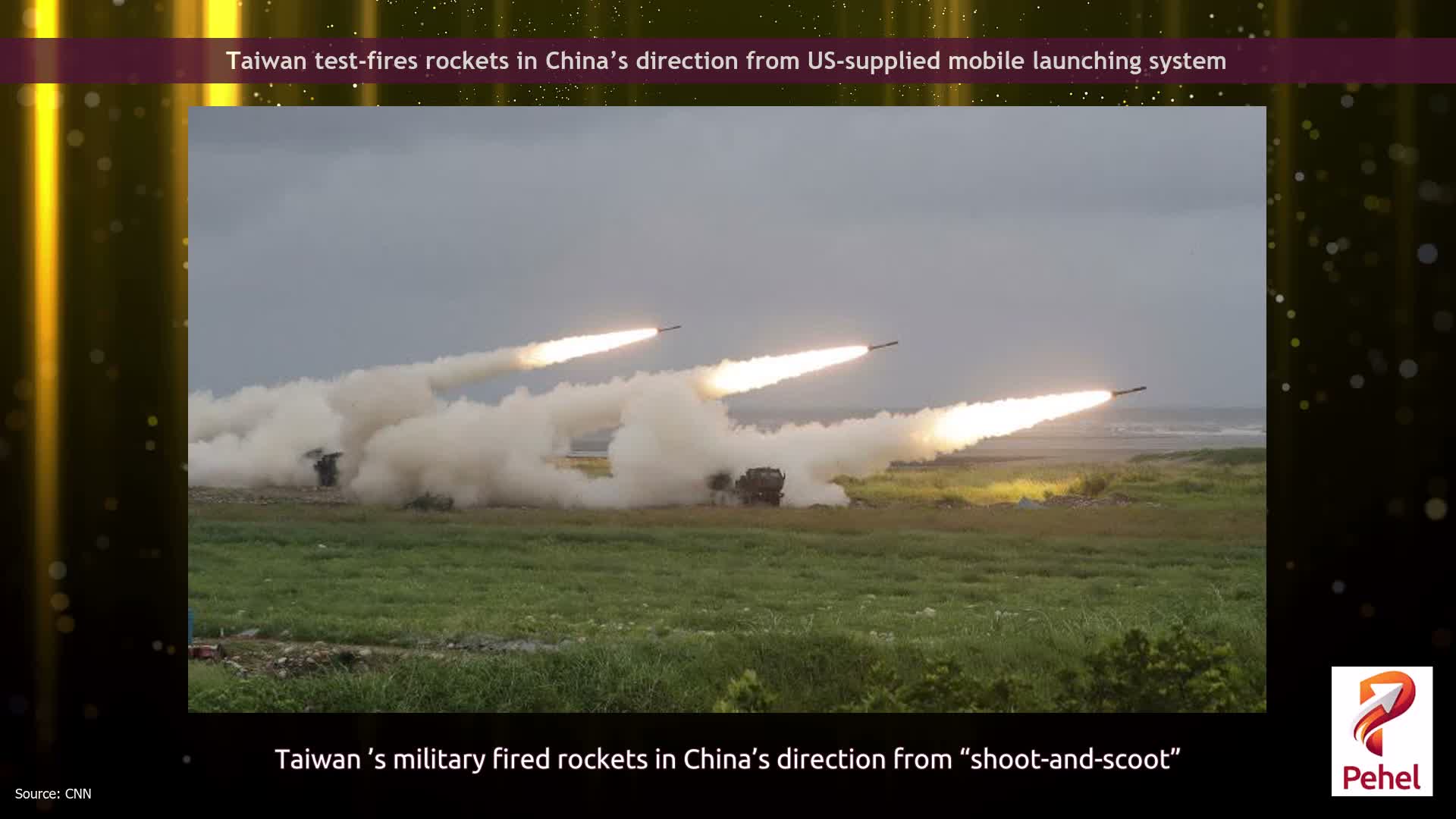 Taiwan test-fires rockets in China’s direction from US-supplied mobile launching system