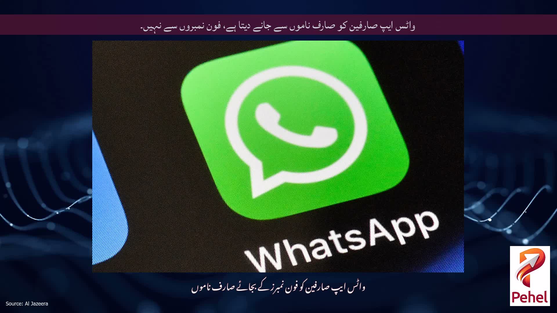واٹس ایپ صارفین کو صارف ناموں سے جانے دیتا ہے، فون نمبروں سے نہیں۔